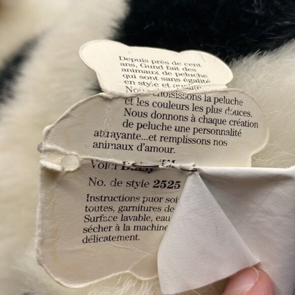 Gund Plush Cow With Brass Bell Soft Stuffed Animal 9” Toy Farm 1987 - Picture 8 of 11